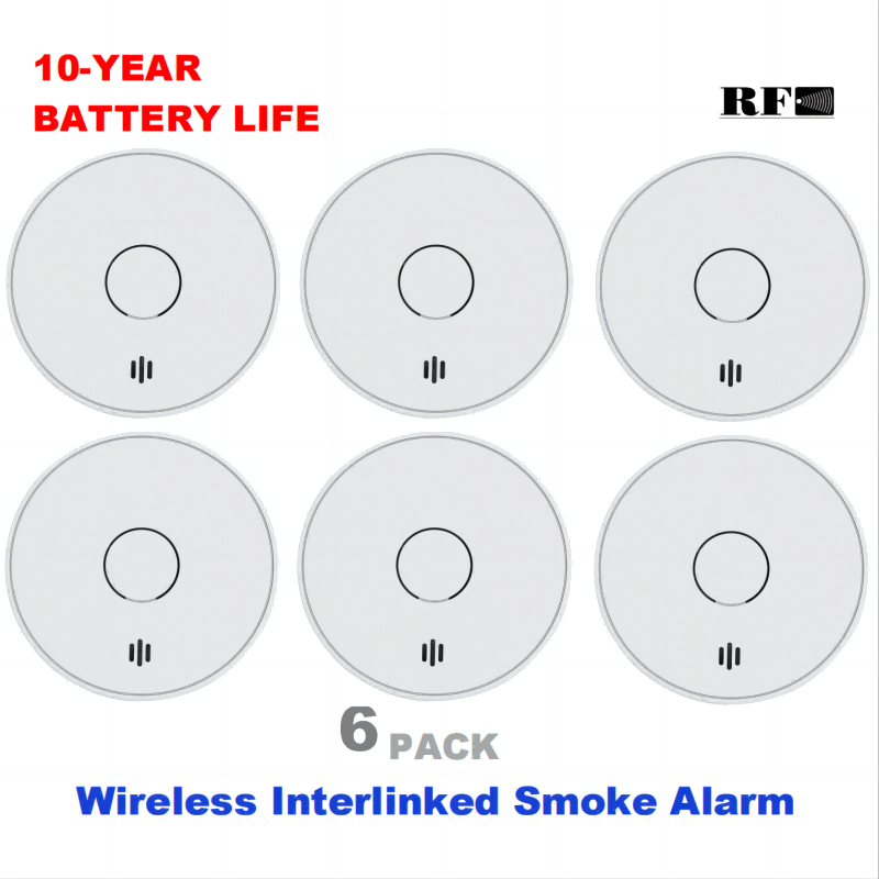 Smoke Detector Interconnected - 무선 연동형 연기 경보기 10년 배터리
