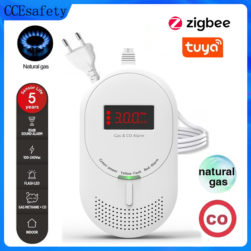 Co Detector Plug - CCEsafety 지그비 투야 가스 CO 감지기