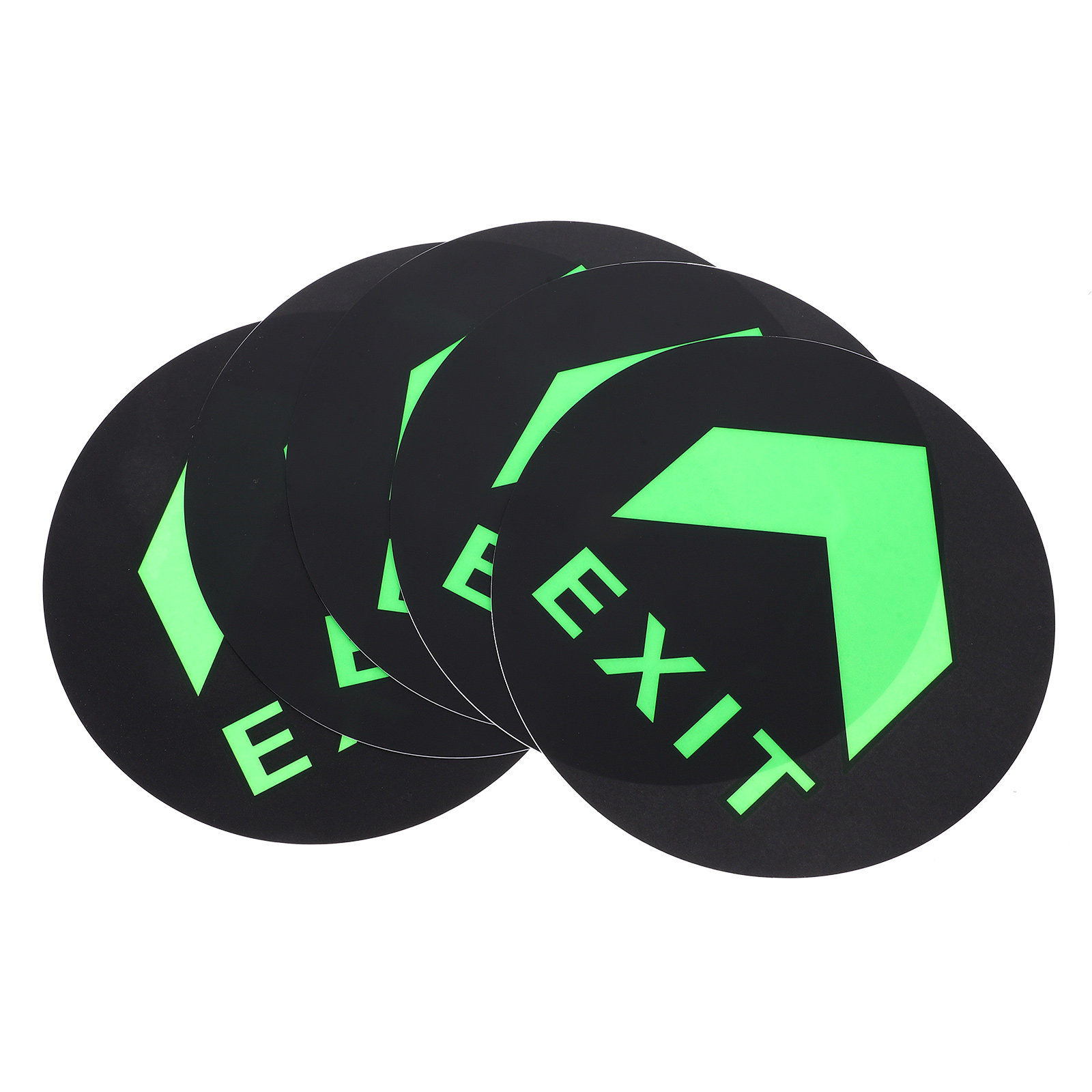 Emergency Exit Sign - 5개입 야광 안전 출구 표지판 야간