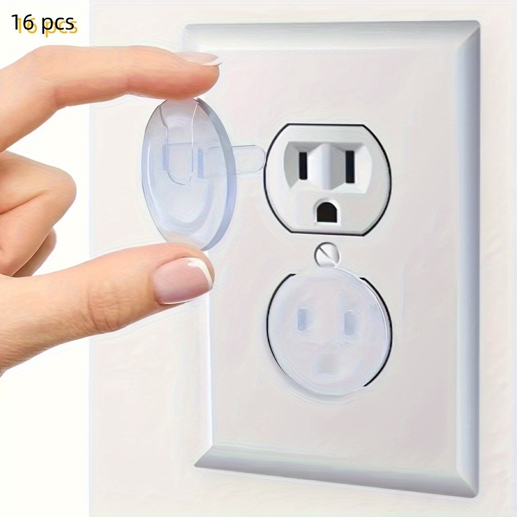 Outlet Cover Baby - 14팩 어린이 안전 콘센트 커버 투명