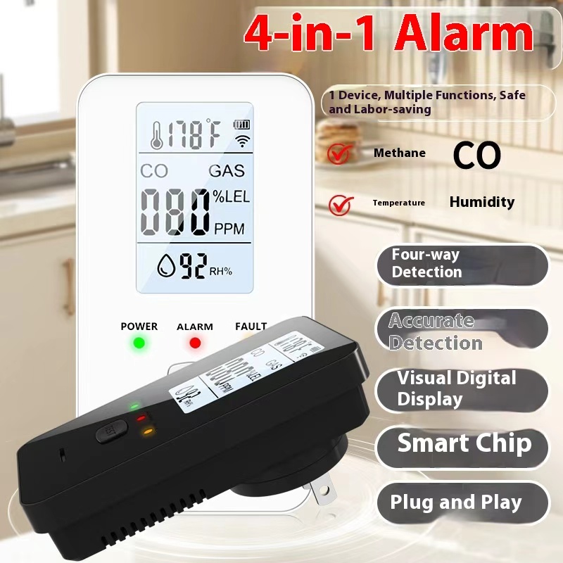 Co Detector Plug - 4 in 1 가스 감지기 일산화탄소