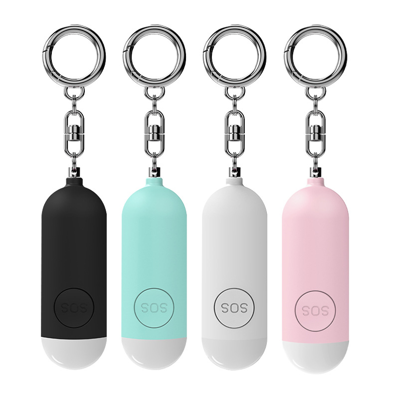 Personal Alarm Keychain - 자가 방어 경보 LED 라이트 충전식