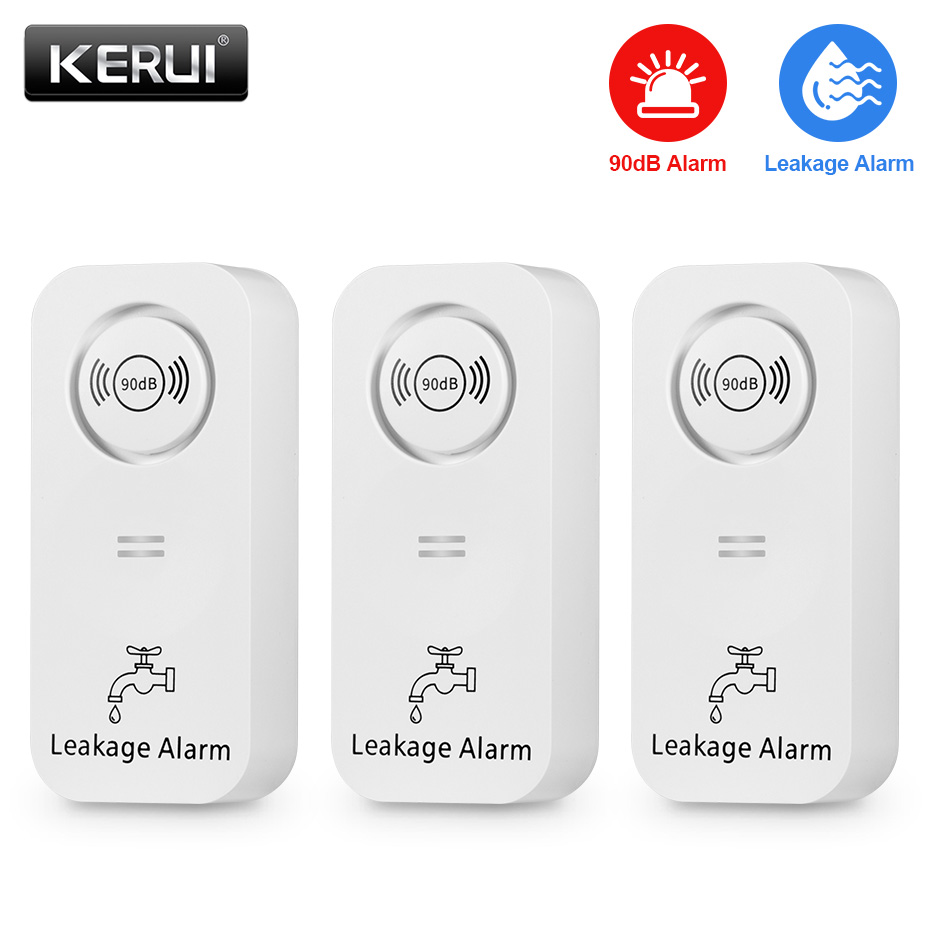 Water Alarm Sensor - KERUI 무선 물 센서, 주방 욕실