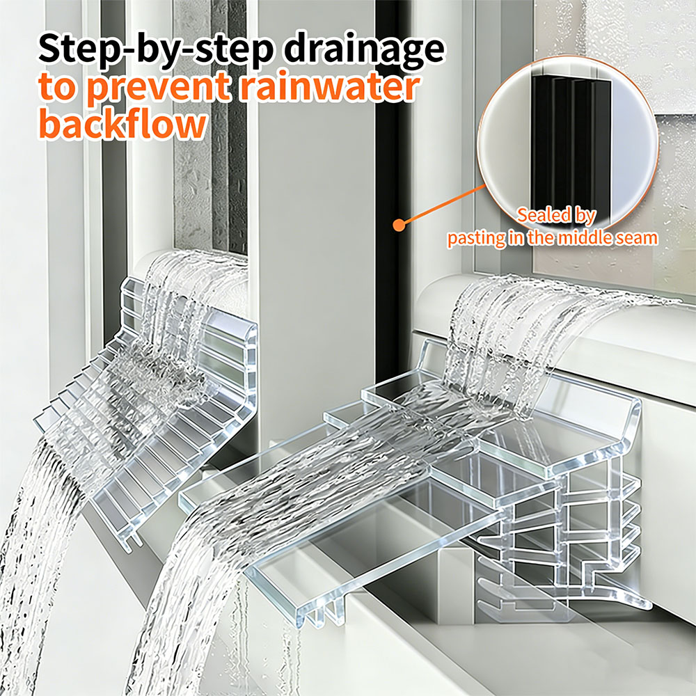 Window Lock Bar - 1.5m/1m 투명 방수 씰 스트립 자가