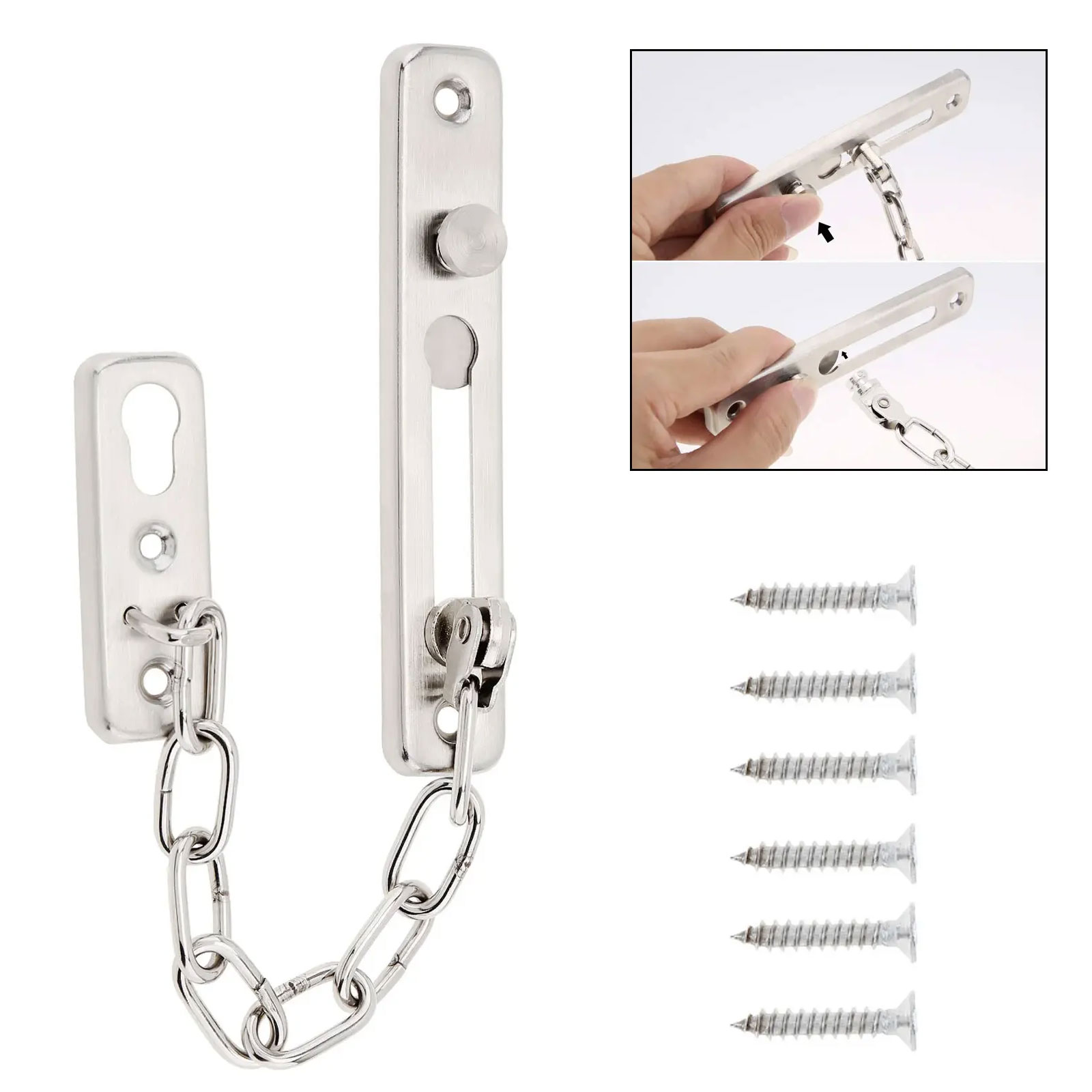 Security Chain Door - 단단한 보안 도어 슬라이딩 체인 잠금