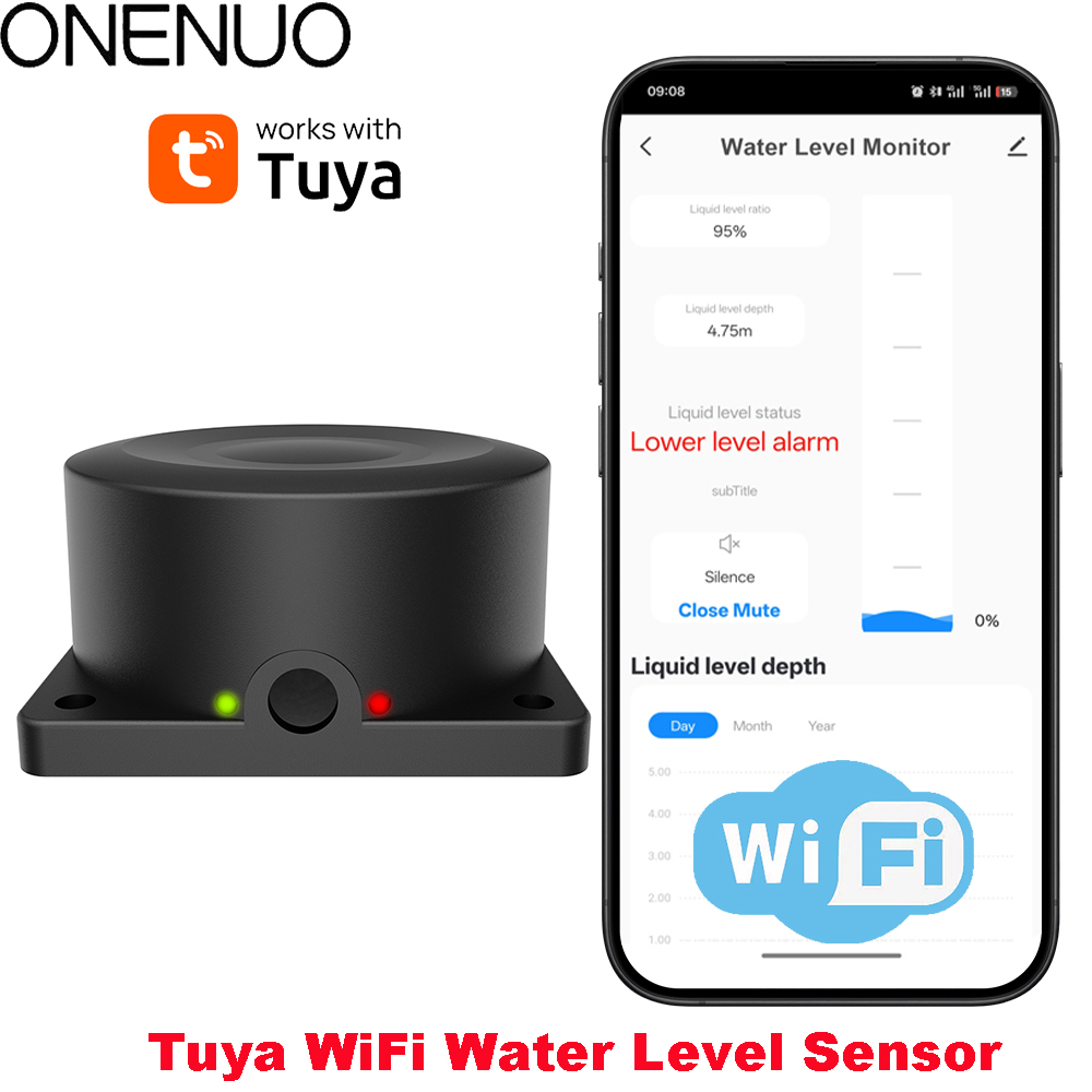 Water Alarm Sensor - ONENUO 액체 레벨 센서 오일 워터