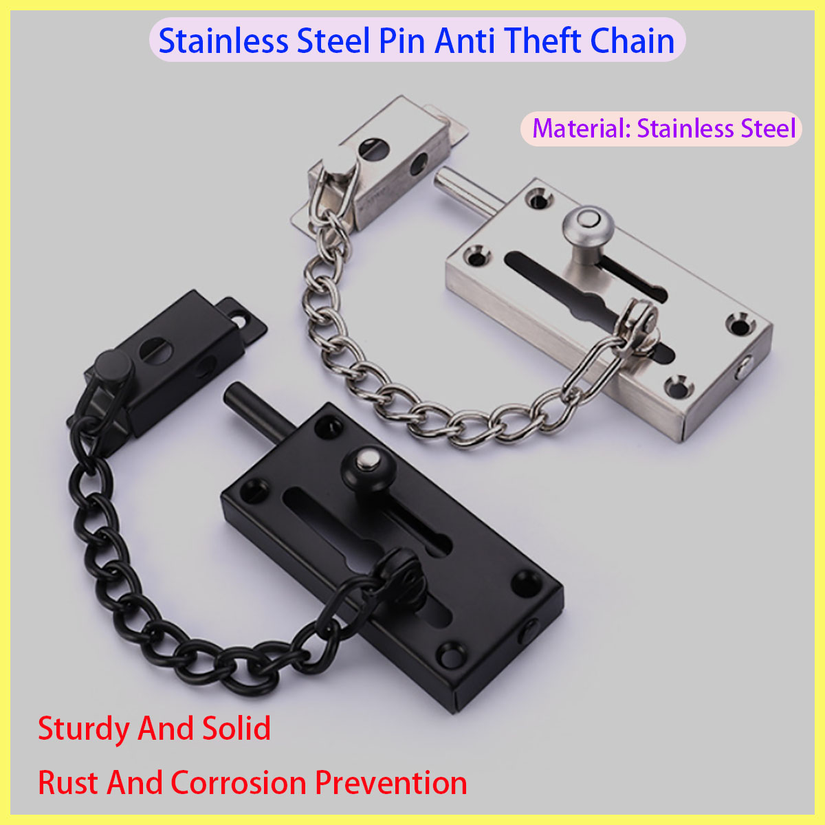 Security Chain Door - 안전성과 내구성이 뛰어난 하드웨어 도난 방지