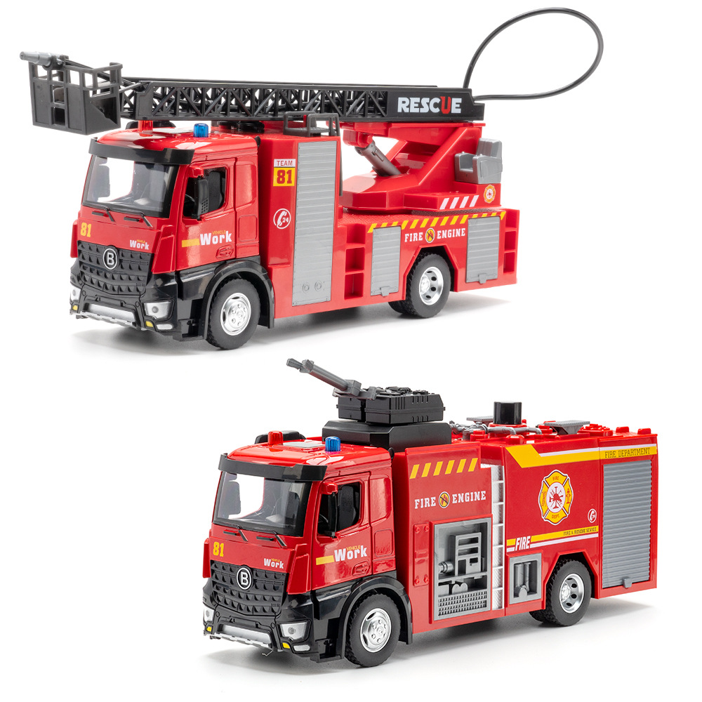 Fire Escape Ladder - 1:18 클라우드 사다리차 스프링클러 합금 다이캐스트