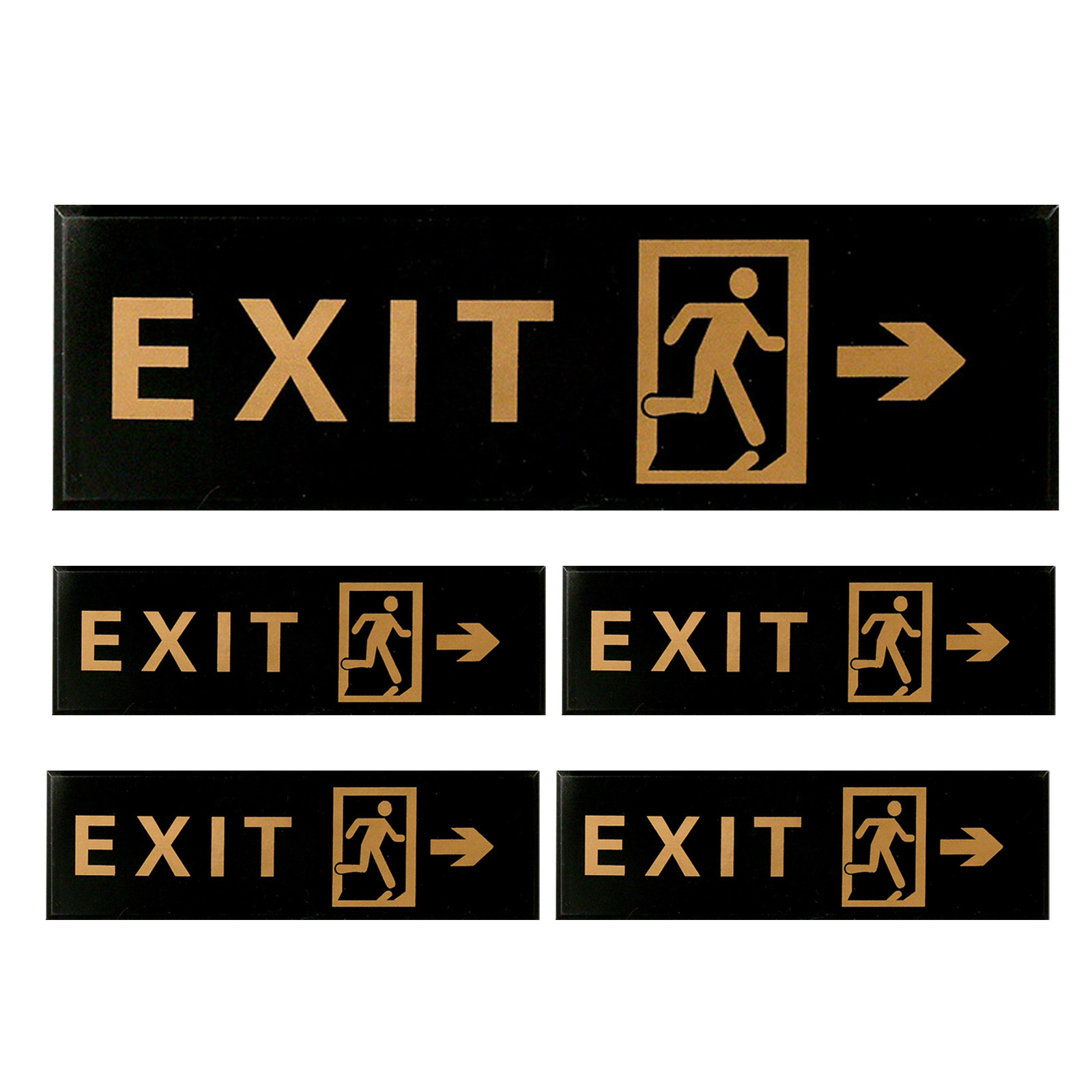 5Pcs 출구 표시 자가 접착성 아크릴 비상 출구 플레 - Emergency Exit Sign 리뷰 및 가격