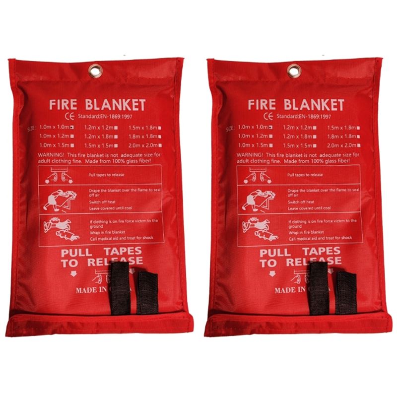 프로모션 데이 2개입 비상용 방화 담요, 화재 진압 담 - Fire Blanket Kitchen 리뷰 및 가격
