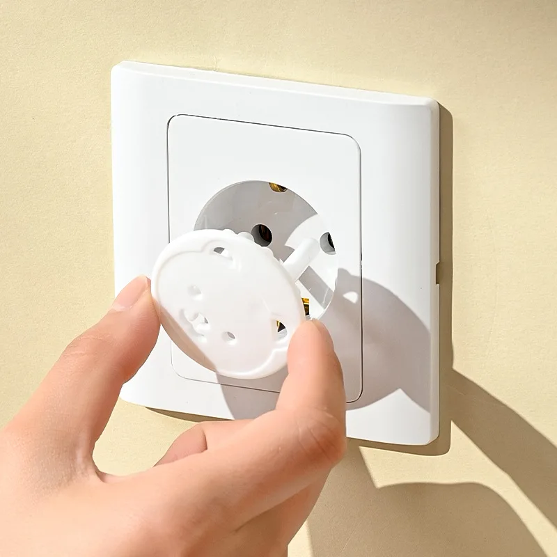 5/10PCS 만화 곰 캐릭터 콘센트 커버 EU 소켓  - Outlet Cover Baby 리뷰 및 가격