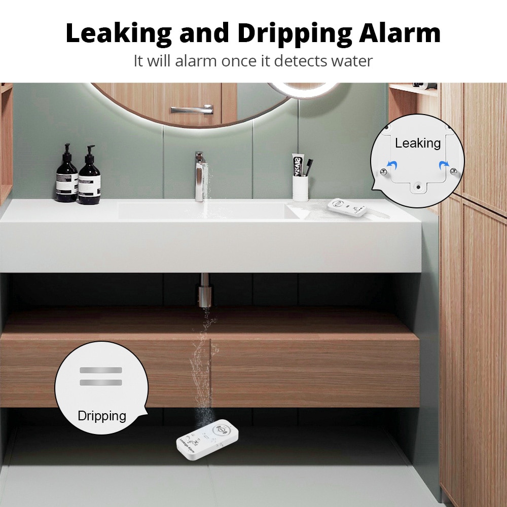 KERUI 무선 물 센서, 주방 욕실 지하실용 누수 감 - Water Alarm Sensor 리뷰 및 가격