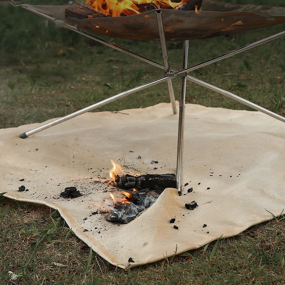 1pc 야외 캠핑 내화 천 피크닉 바베큐 절연 매트 난 - Fire Blanket Kitchen 리뷰 및 가격
