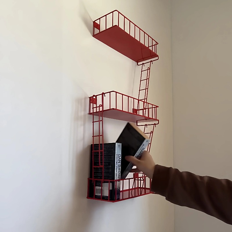 화재 대피용 벽걸이 선반, 3단 금속 사다리형 정리대, - Fire Escape Ladder 리뷰 및 가격