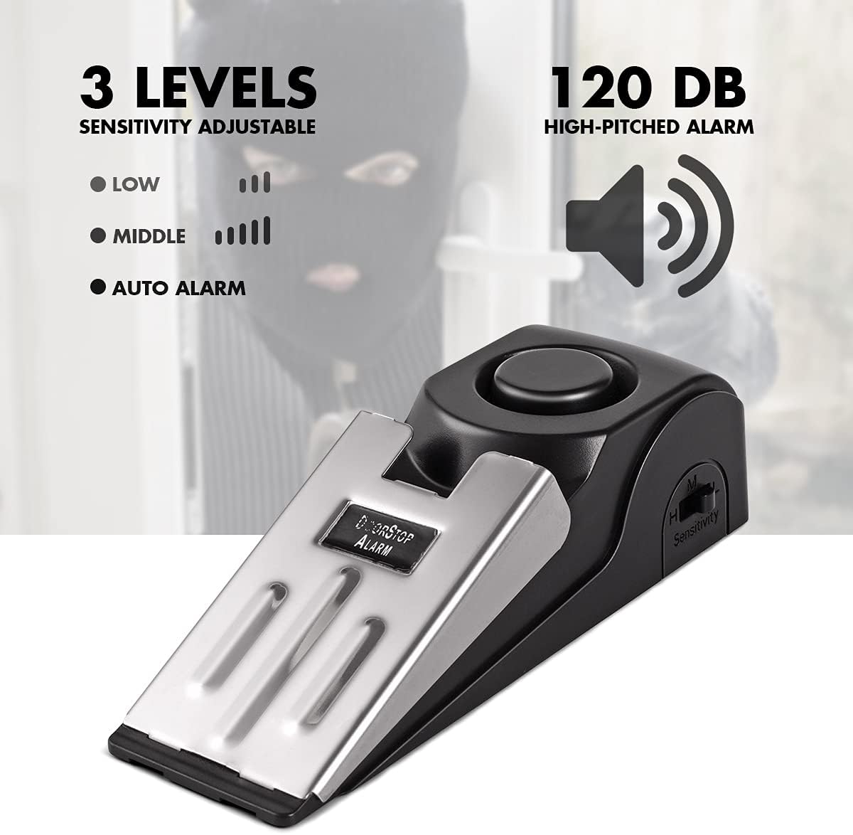 도어 스톱 알람, 120DB 보안 알람이 있는 도어 스 - Door Stop Alarm 리뷰 및 가격