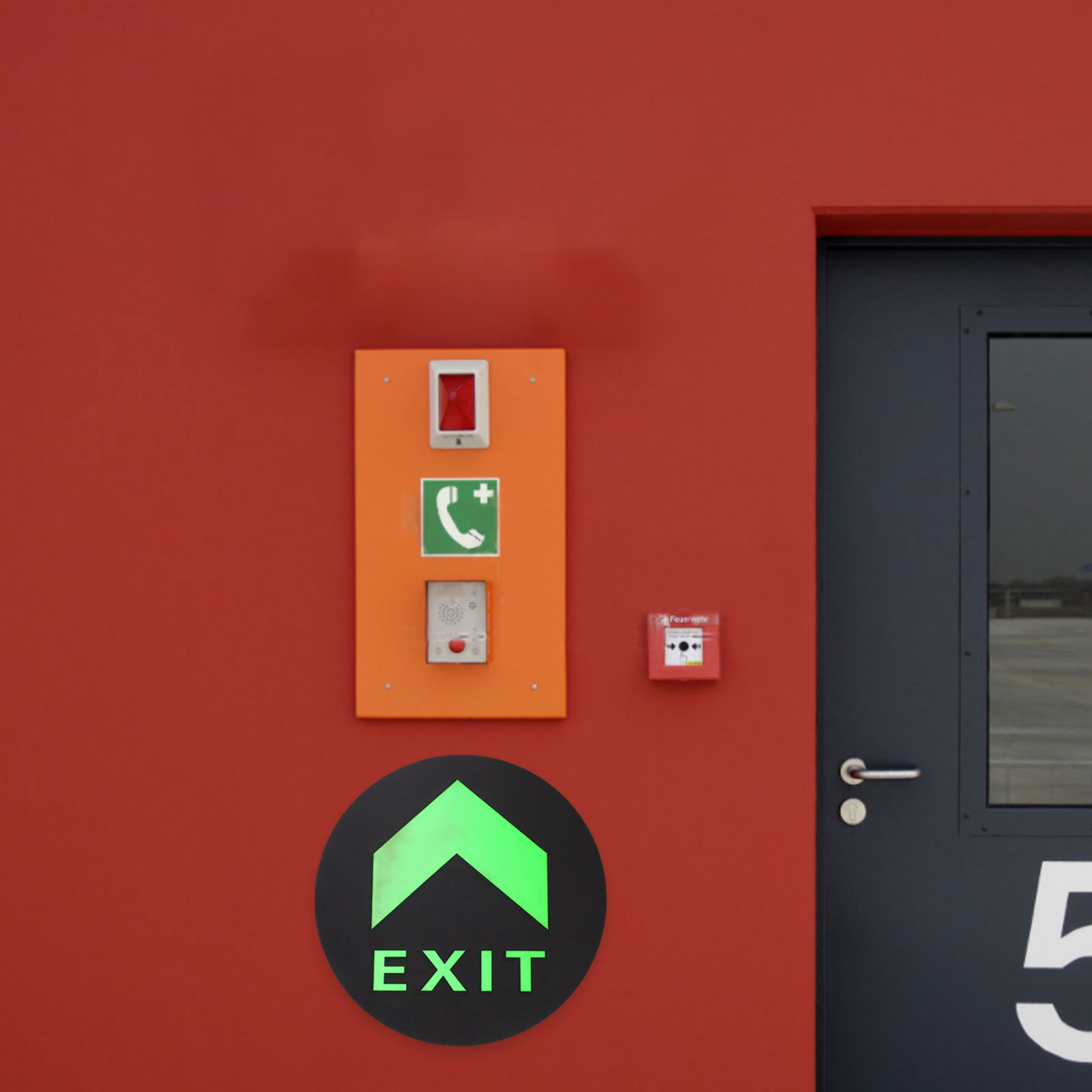 5개입 야광 비상구 표시 스티커, 비상 대피용 바닥 안 - Emergency Exit Sign 리뷰 및 가격