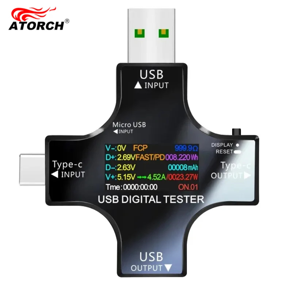 USB 테스터 DC 타입-C PD 디지털 볼트미터 암페 - Co Detector Plug 리뷰 및 가격
