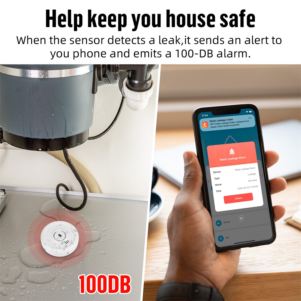 Fuers 누수 감지기 스마트 홈 알람, 투야 스마트  - Water Alarm Sensor 리뷰 및 가격
