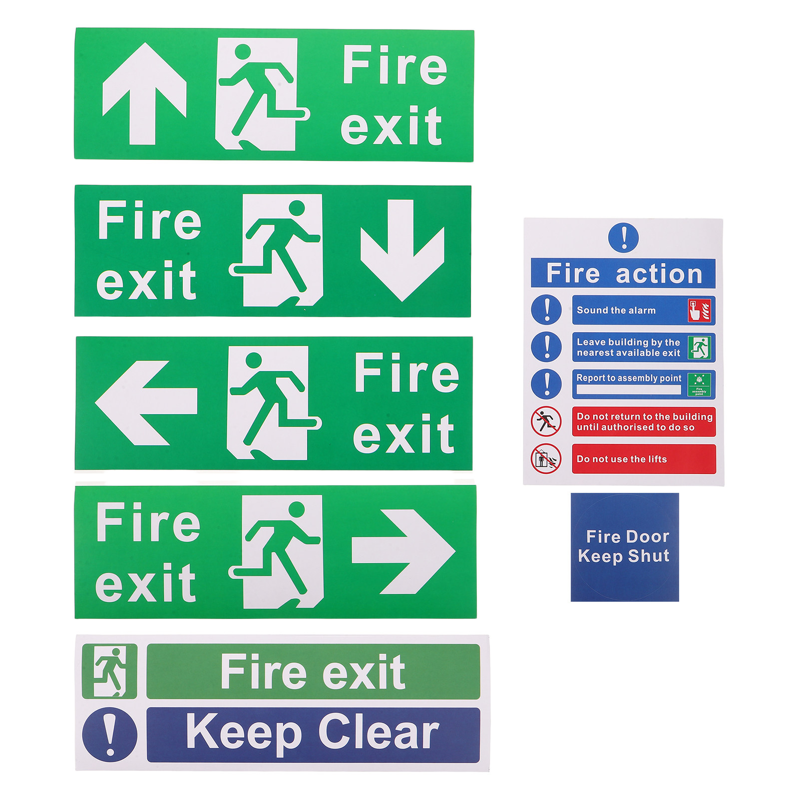21Pcs 화재 출구 표시 세트 비상 대피 표시기 방향 - Emergency Exit Sign 리뷰 및 가격
