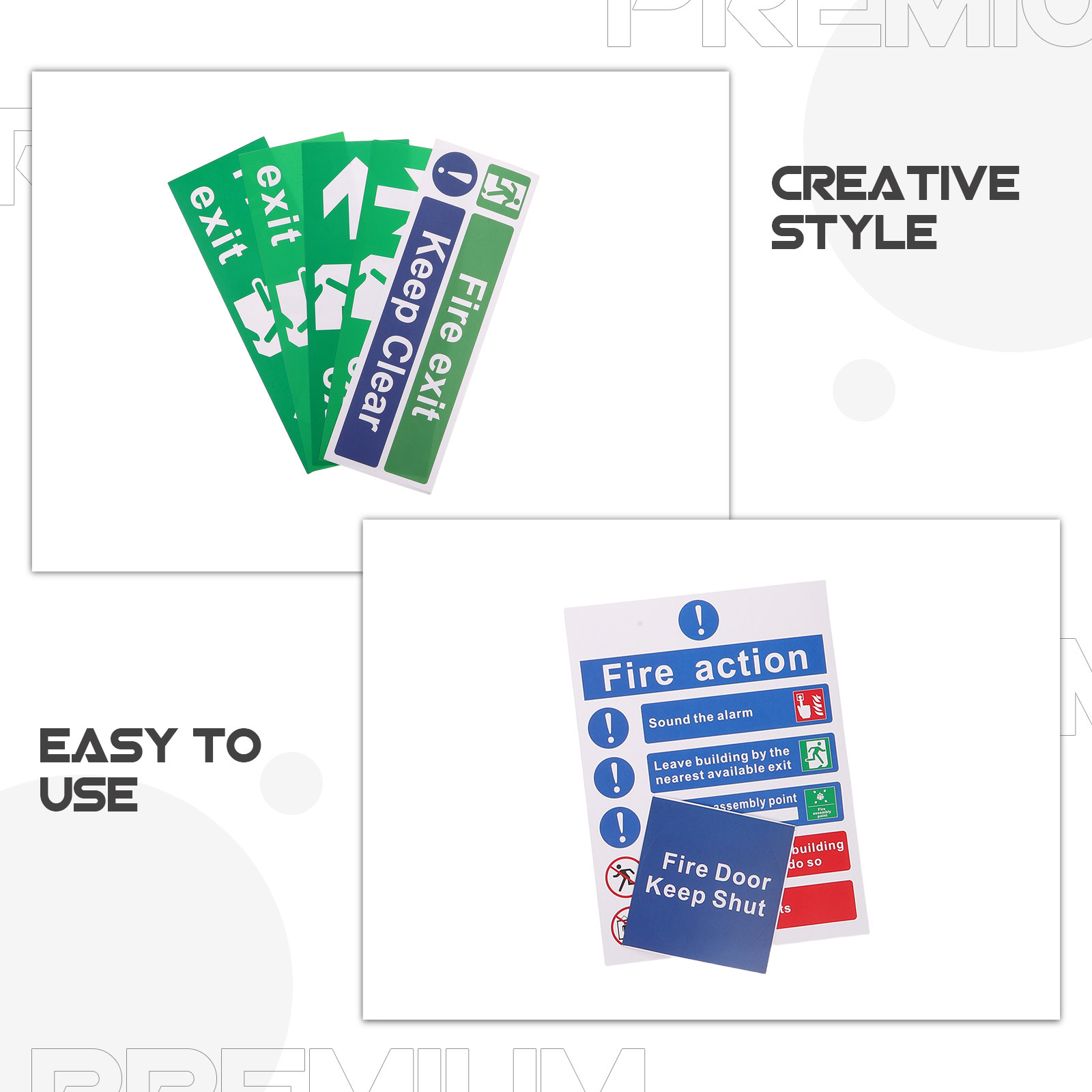 21Pcs 화재 출구 표시 세트 비상 대피 표시기 방향 - Emergency Exit Sign 리뷰 및 가격