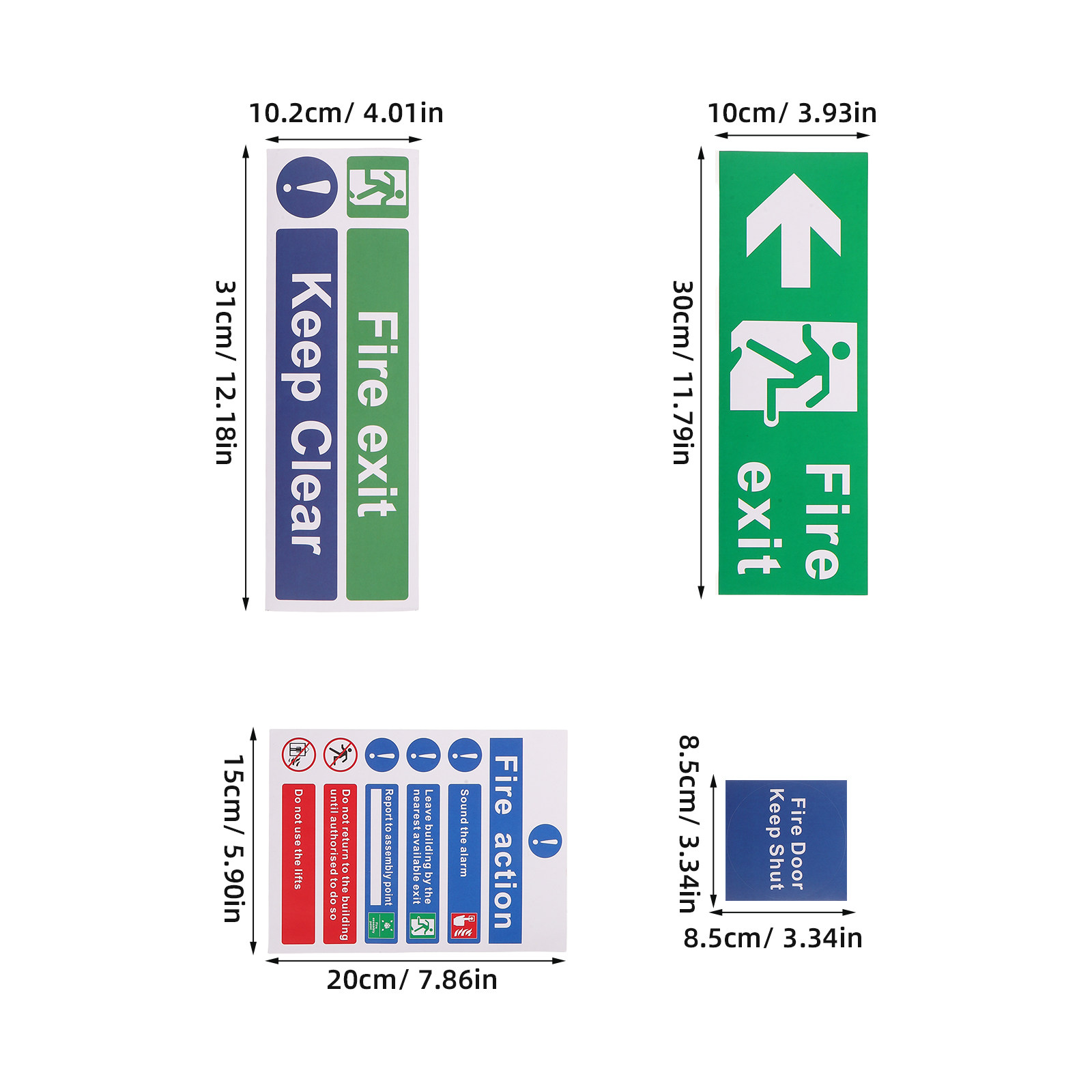 21Pcs 화재 출구 표시 세트 비상 대피 표시기 방향 - Emergency Exit Sign 리뷰 및 가격