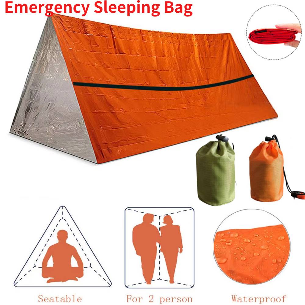 휴대용 방수 비상 생존 침낭 야외 Edc 캠핑 장비 열 - First Aid Bag Kit 리뷰 및 가격