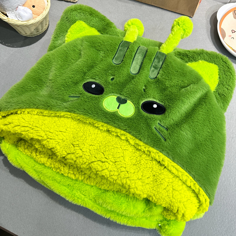 사랑스러운 플러시 소프트 망토 고양이 케이프 만화 망토 - Fire Blanket Kitchen 리뷰 및 가격