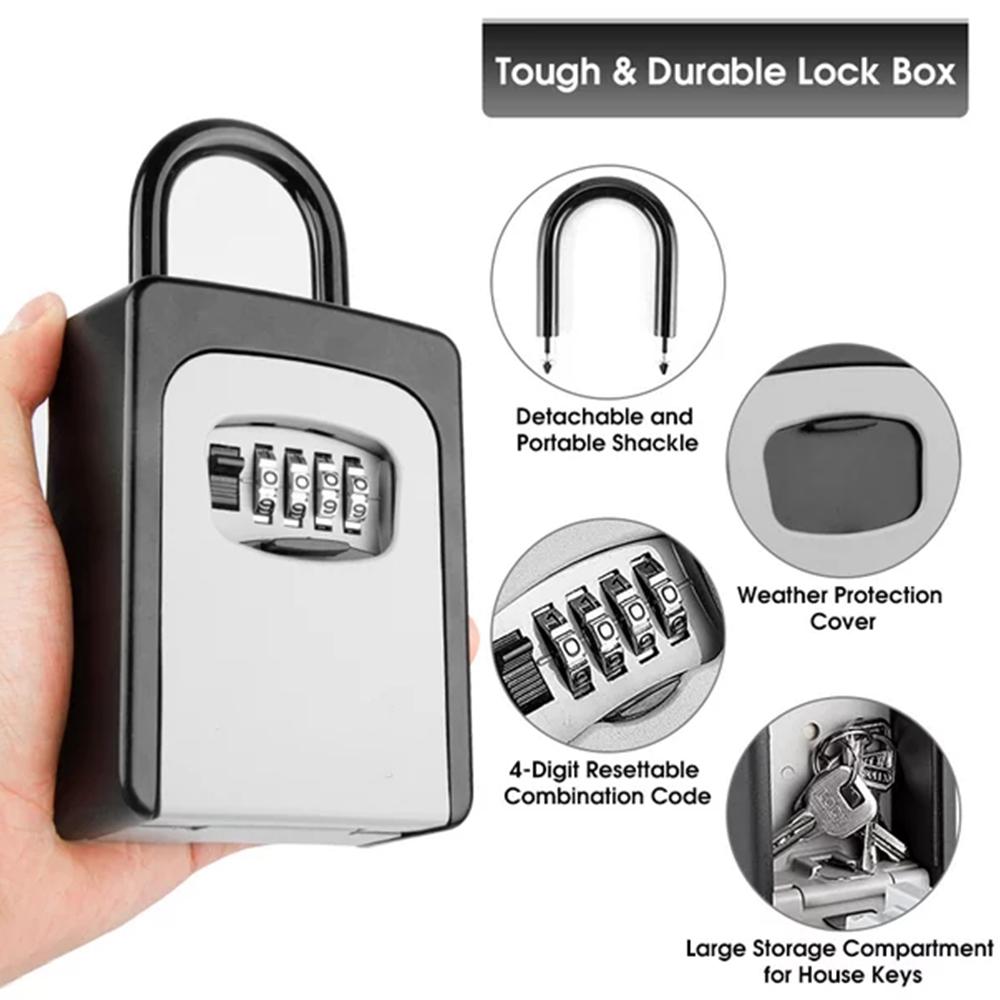 가정용 벽걸이 키 보관함, 휴대용 키 잠금 상자, 4  - Lockbox Key Secure 리뷰 및 가격