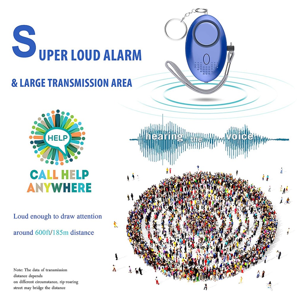 130dB 자기 방어 경보 안티 늑대 소녀 어린이 여성 - Personal Alarm Keychain 리뷰 및 가격