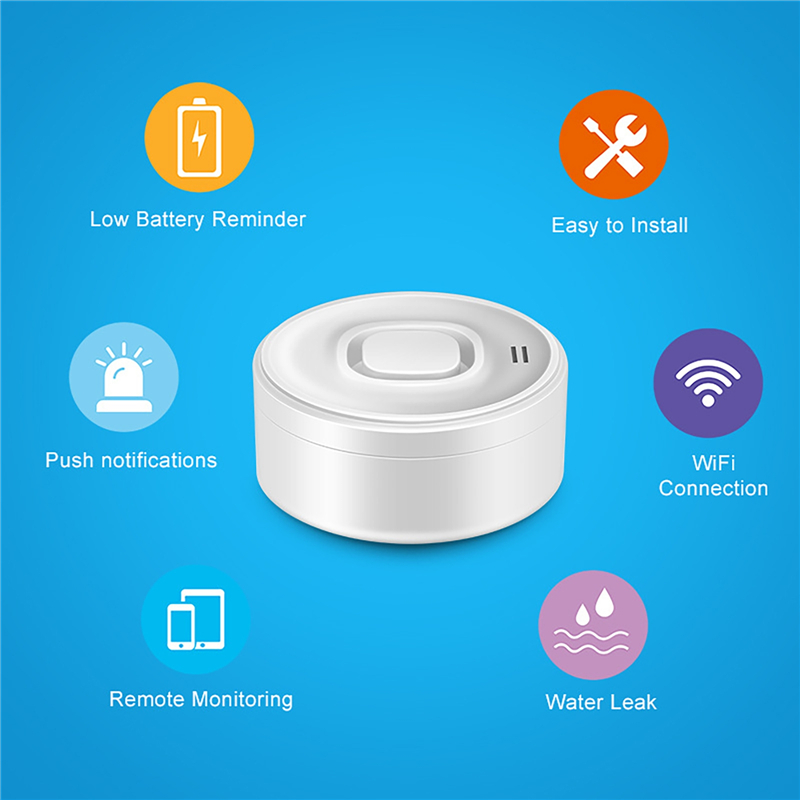 스마트 WIFI 누수 감지기 100dB 고음량 경보 원 - Water Alarm Sensor 리뷰 및 가격