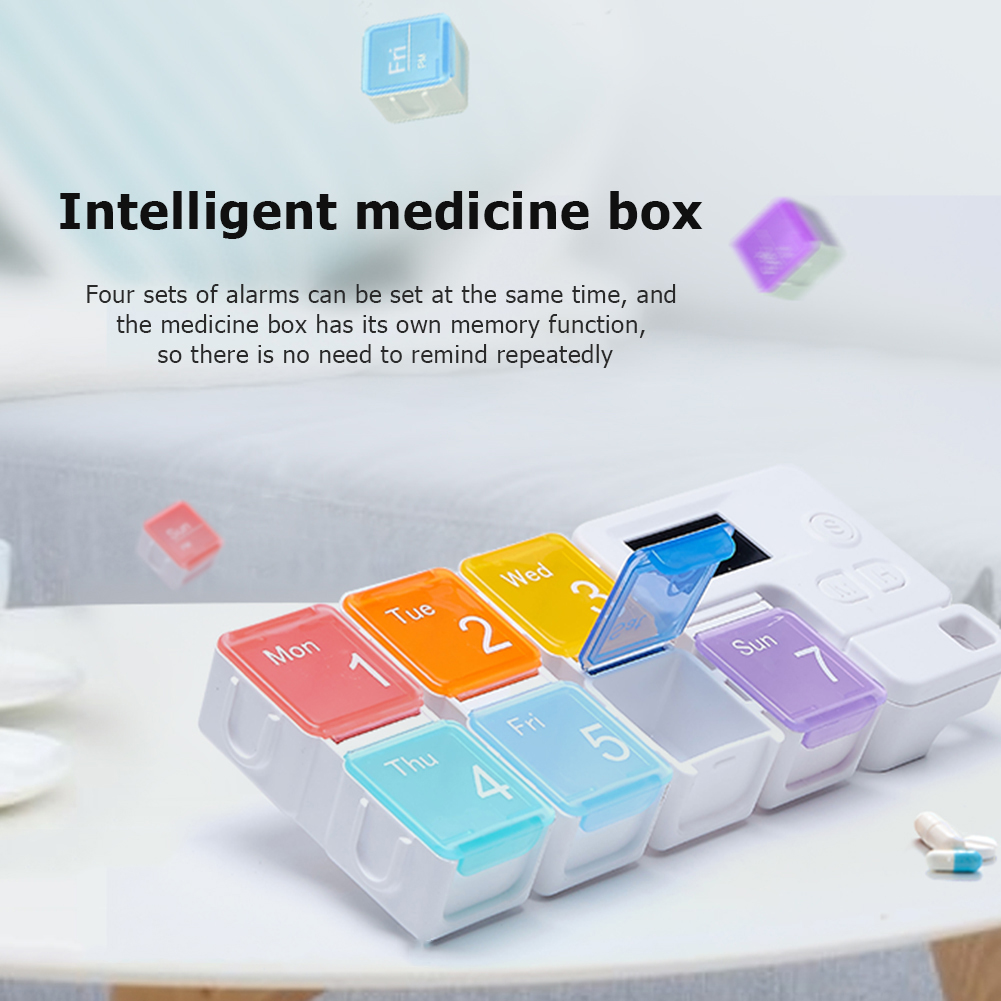 약 보관 알람 박스 일일/주간 약통 전자식 약 타이밍  - Medicine Cabinet Lock 리뷰 및 가격